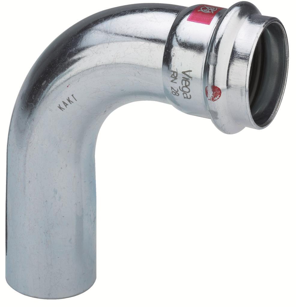 Viega Elförzinkad Böj 90° 1 muff V-profil