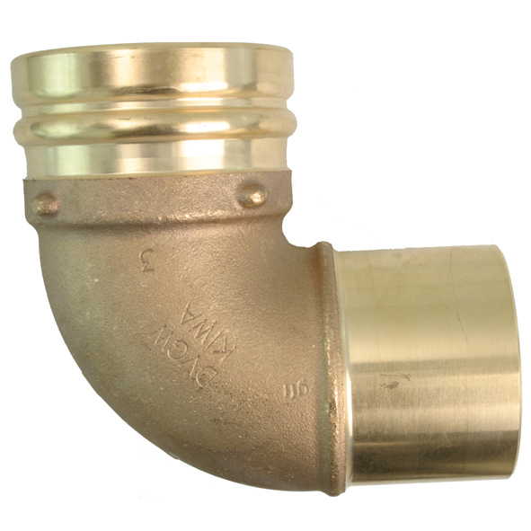 Rödgods XL Böj 90° med en muff