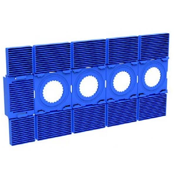 Vatette V6 montageplatta 60/160 c/c Blå