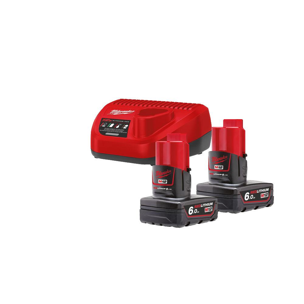 Milwaukee M12 batterikit 6,0 Ah