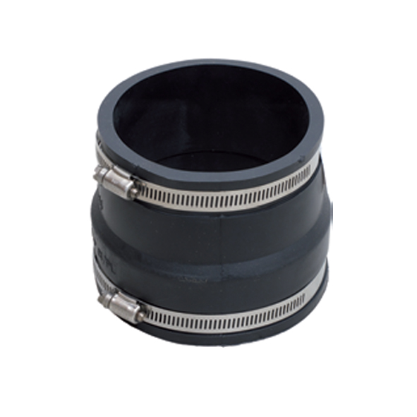 Övergångskoppling. Från: Normalrör DN150. Till: MA/PP/PVC-rör 160 mm.