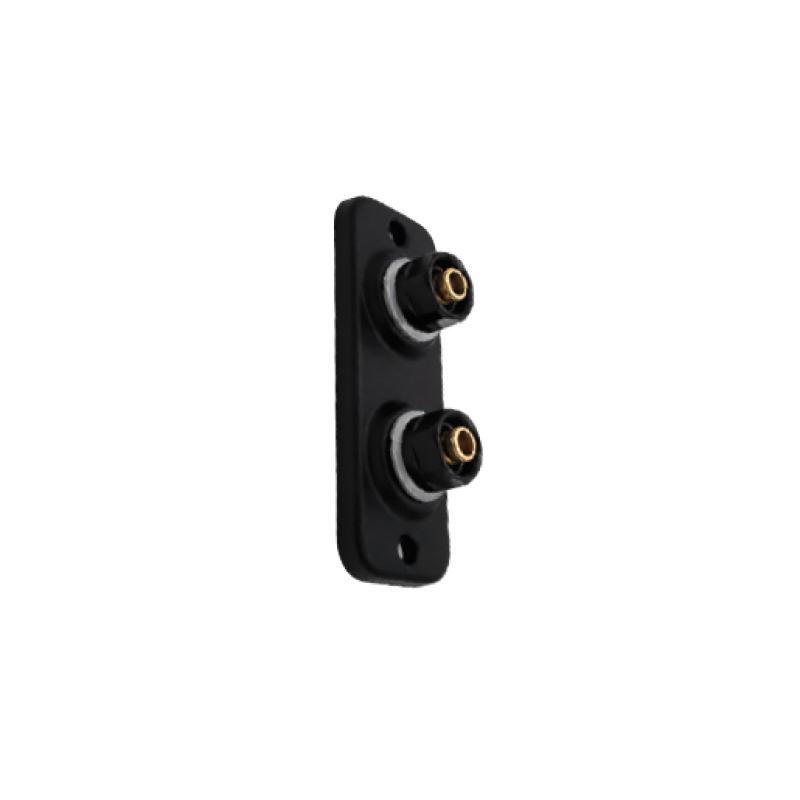Mattsvart kopplingsbricka slim 2-rör 60c/c pex 16x2,0-2,25