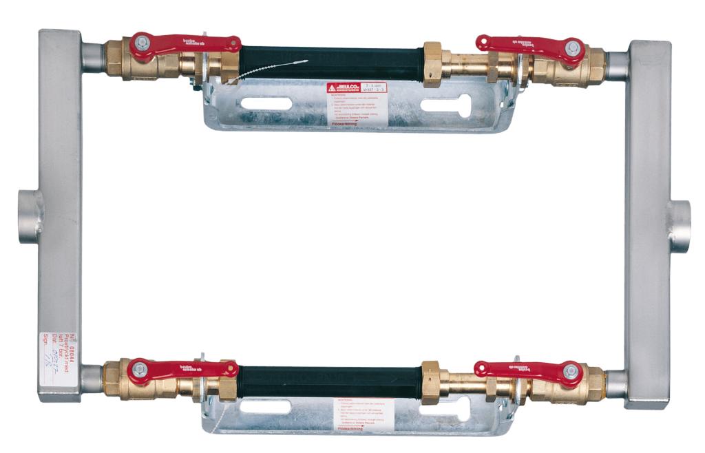 Beulco vattenmätarkonsol typ 225 för 2 st. mätare, ansl. R32 inv.