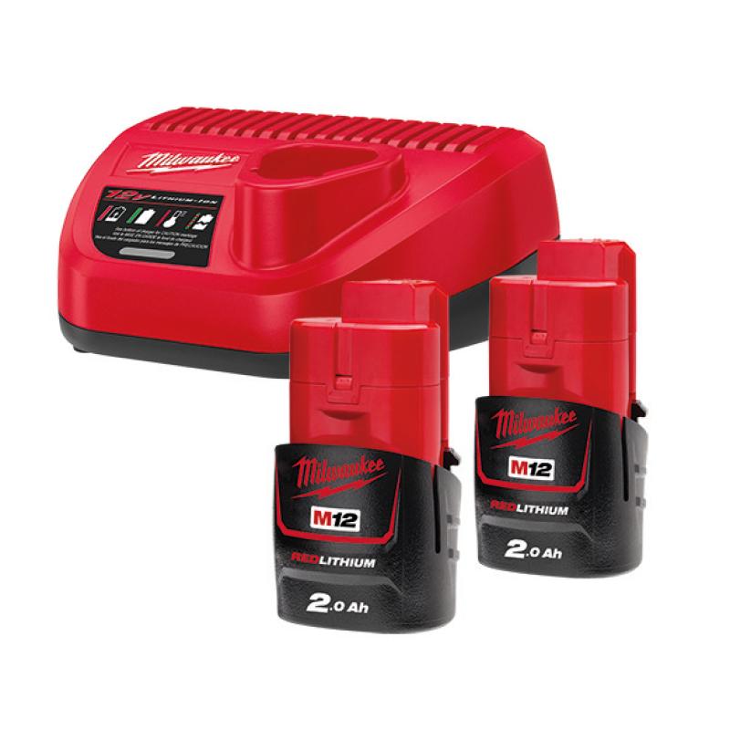 Milwaukee M12 batterikit 2,0 Ah
