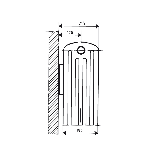 Lenhovda Sektionsradiator Triplex 295 mm