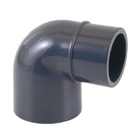 Tryck-PVC Vinkel 90° Muff x Slätande/muff